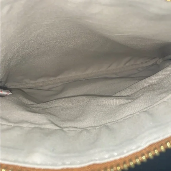 Dooney & Bourke Athletics Triple-Zip Crossbody Bag - White and Brown - Picture 9 of 11